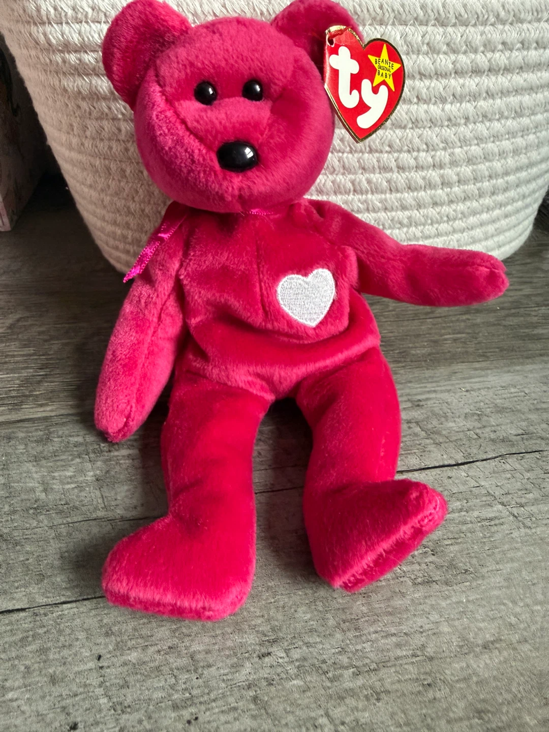 Ty Beanie Baby "Valentina" Bear with Heart