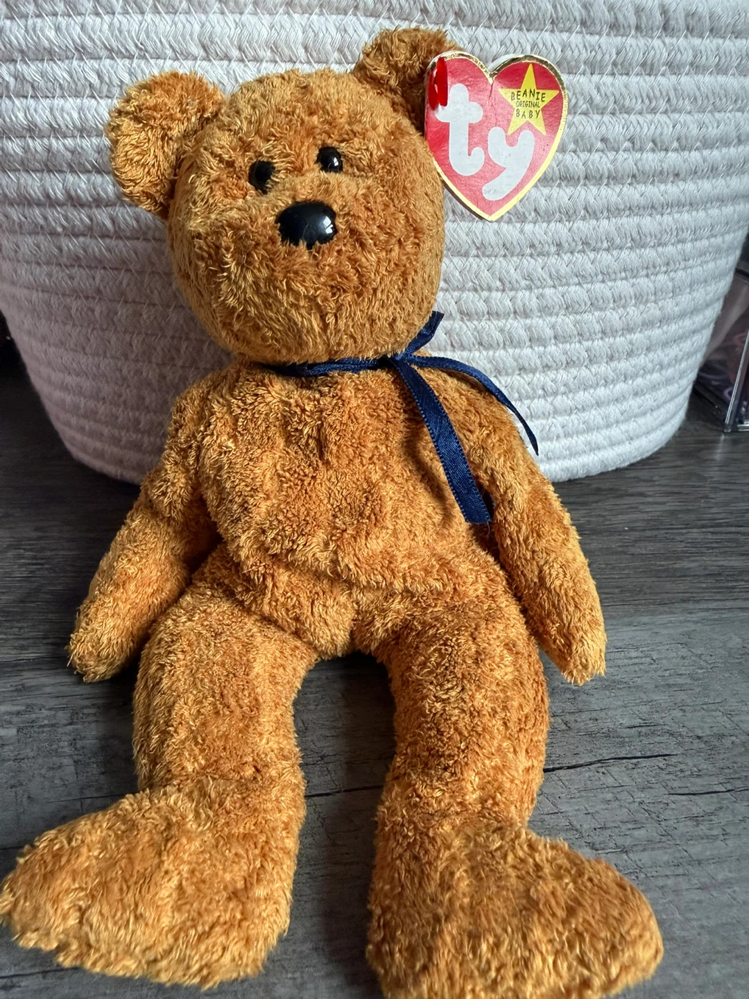 Beanie Baby Teddy Bear - Fuzz