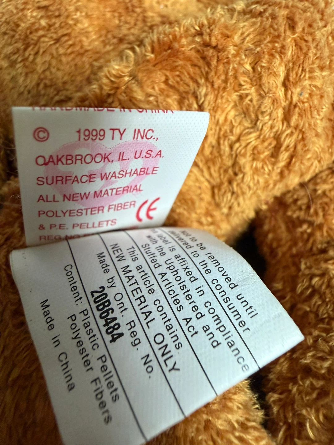 Beanie Baby Teddy Bear - Fuzz - photo 3