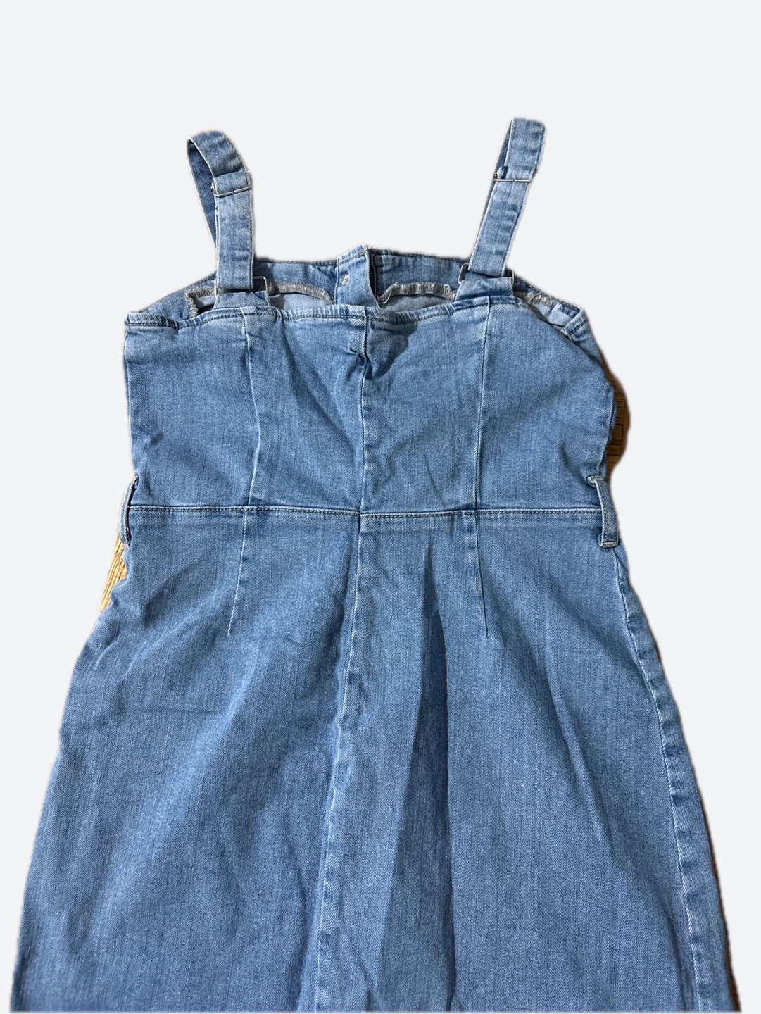 Denim Button-Front Dress - photo 2