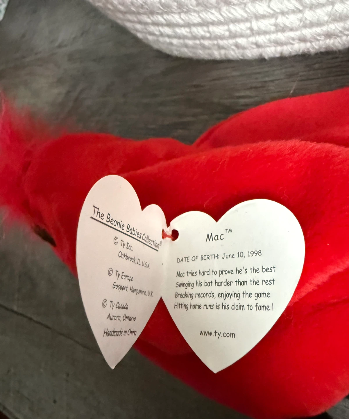Ty Beanie Babies Mac the Cardinal - photo 2