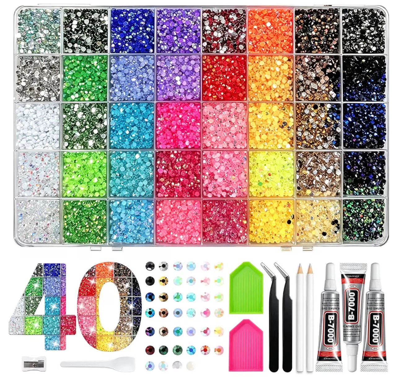 Fully packaged bedazzling kit 1/2 of Amazon price