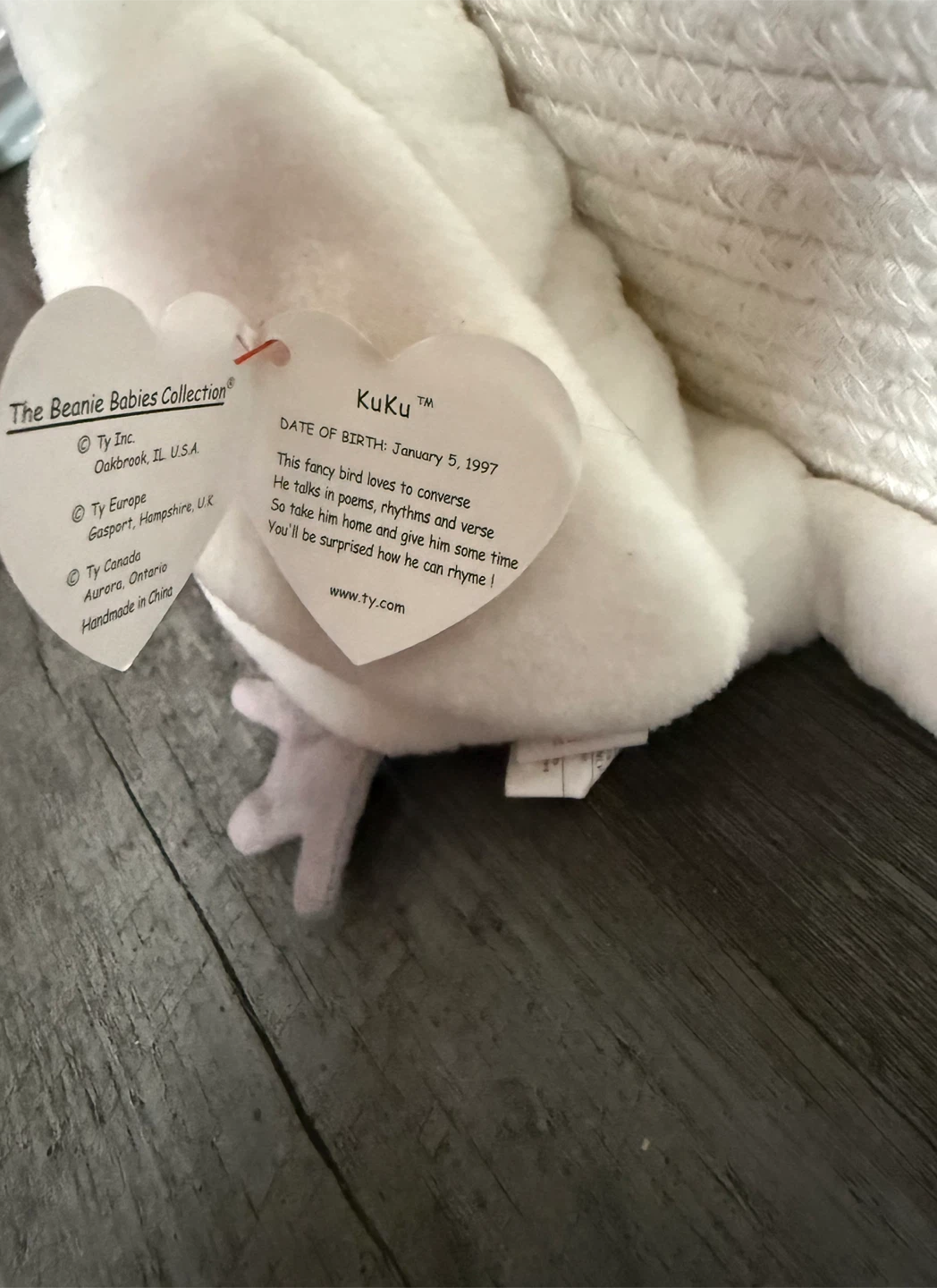 Ty Beanie Babies KuKu Cockatoo Plush Toy - photo 2