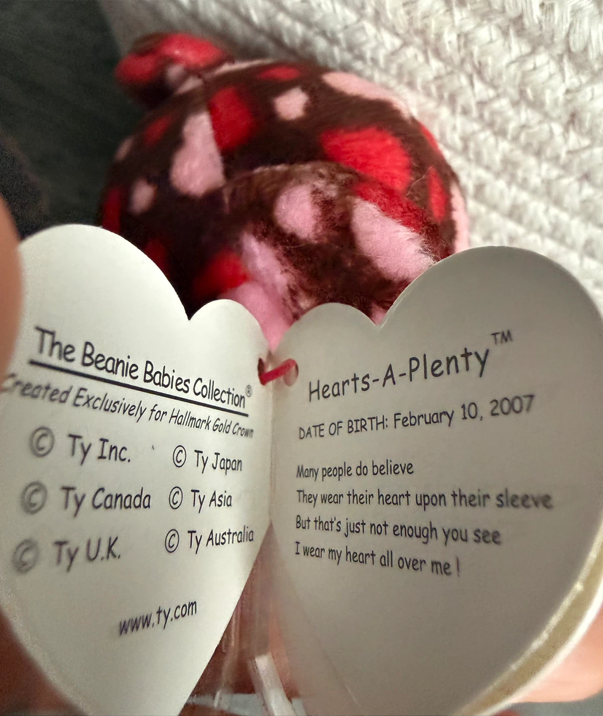 Ty Beanie Babies Hearts-A-Plenty Bear - photo 2