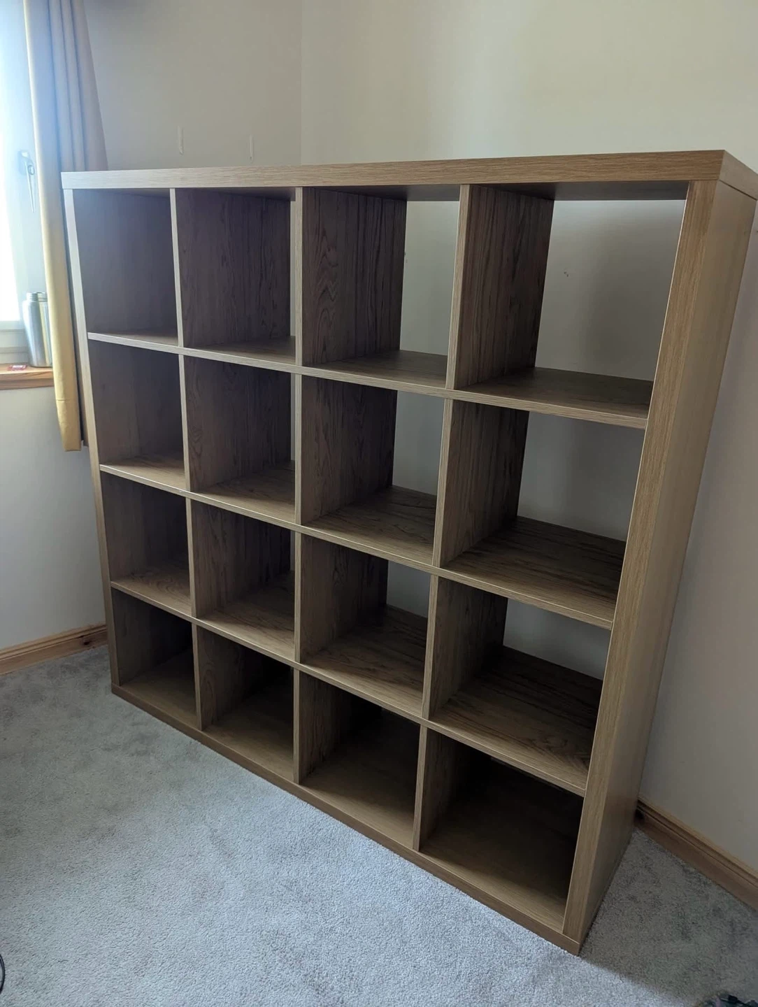 IKEA KALLAX 4x4 shelf in dark brown
