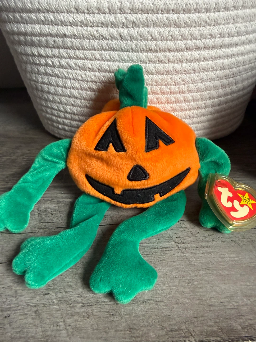 Ty Beanie Babies Pumkin Halloween Plush