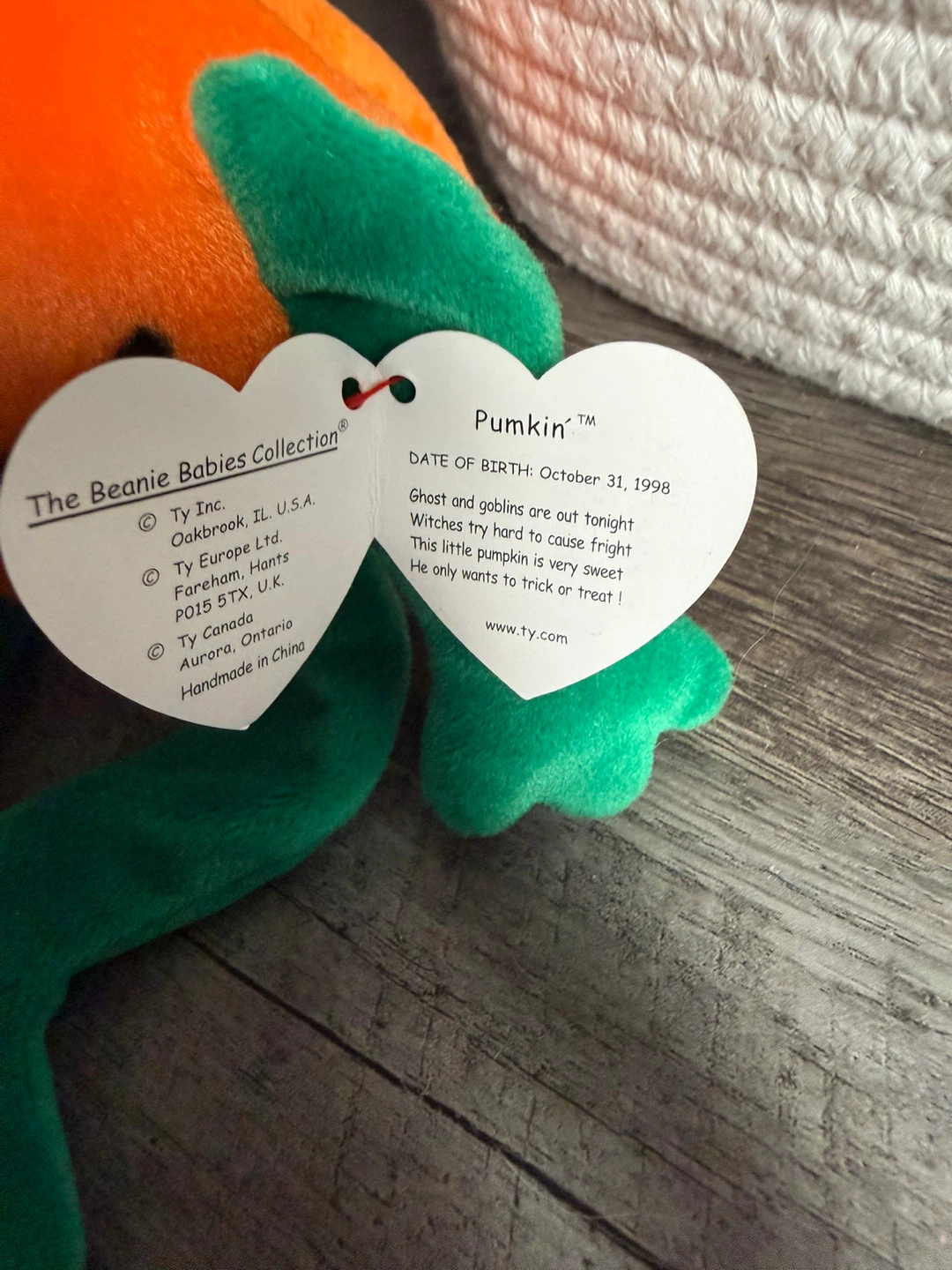 Ty Beanie Babies Pumkin Halloween Plush - photo 2