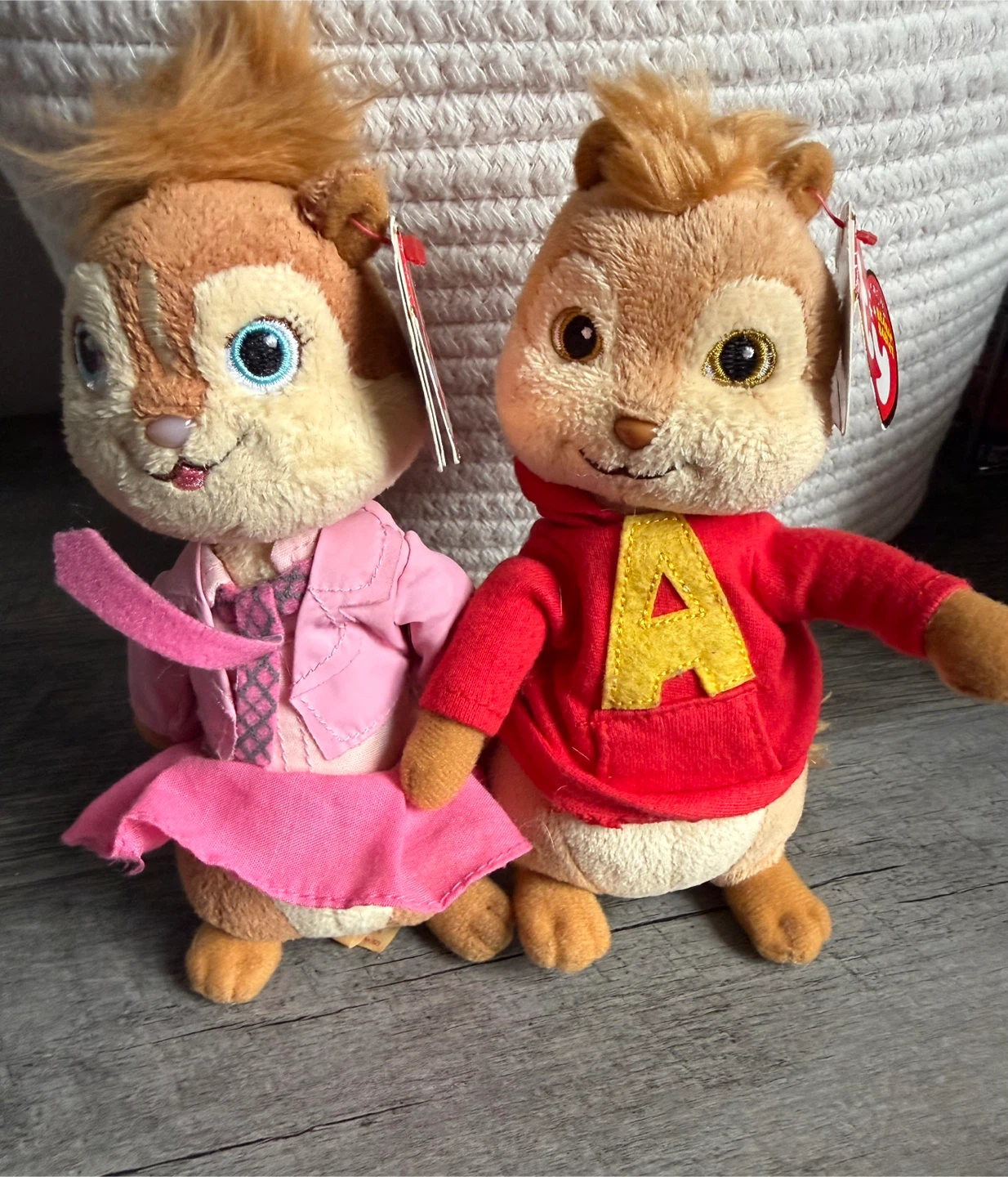 Ty Alvin and Brittany Beanie Babies