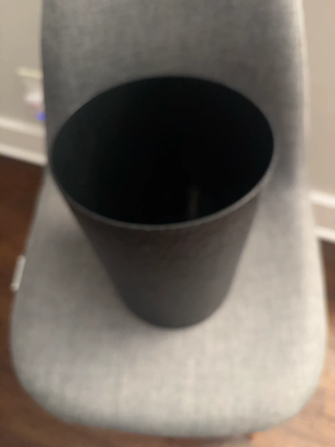 Bath Bliss Hammered Wastebasket Black - photo 4