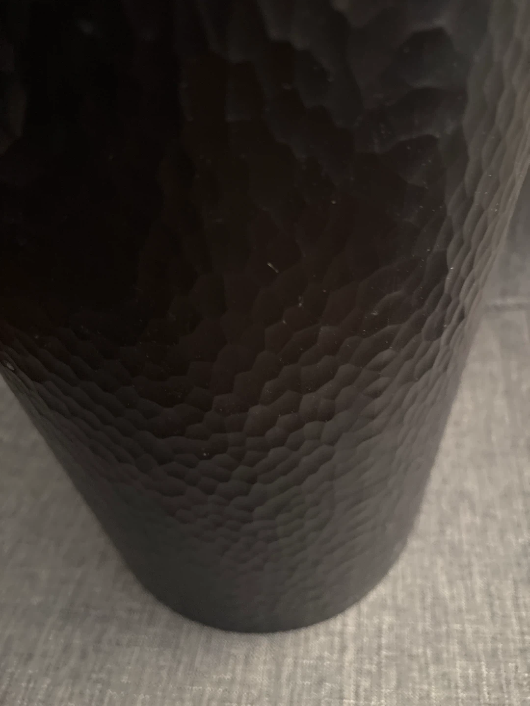 Bath Bliss Hammered Wastebasket Black - photo 5