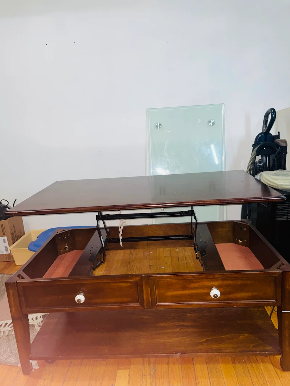 Lift Top Coffee Table with Storage - photo 3