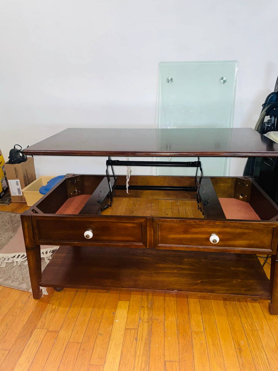 Lift Top Coffee Table with Storage - photo 4