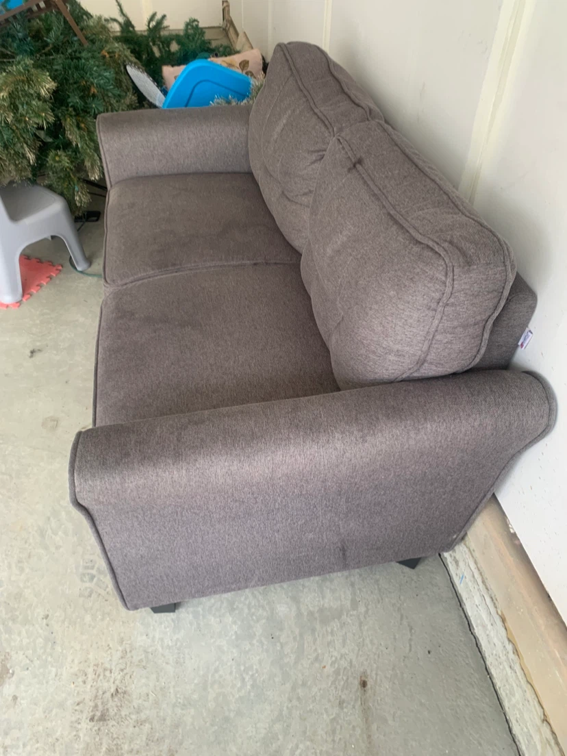 Grey Loveseat Sofa - photo 2
