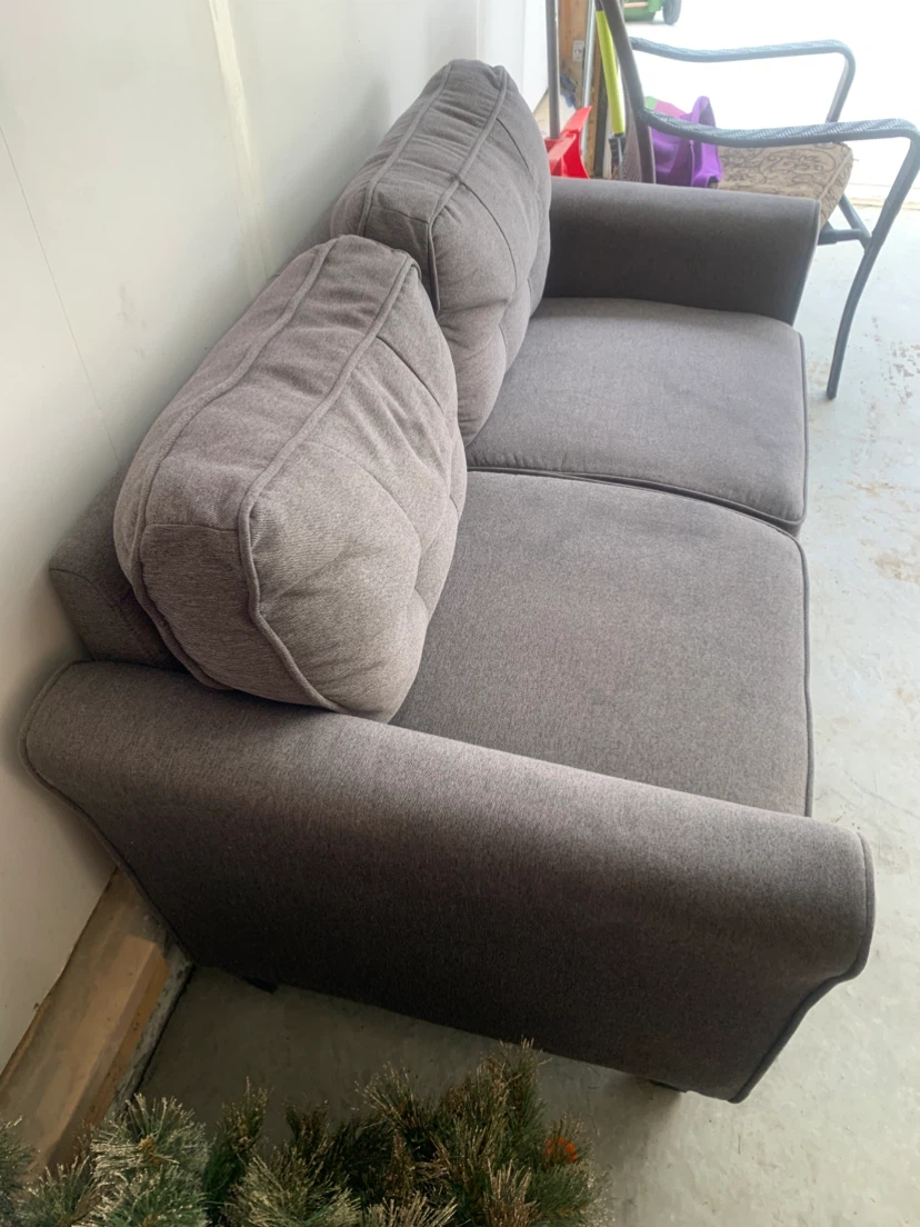 Grey Loveseat Sofa - photo 3