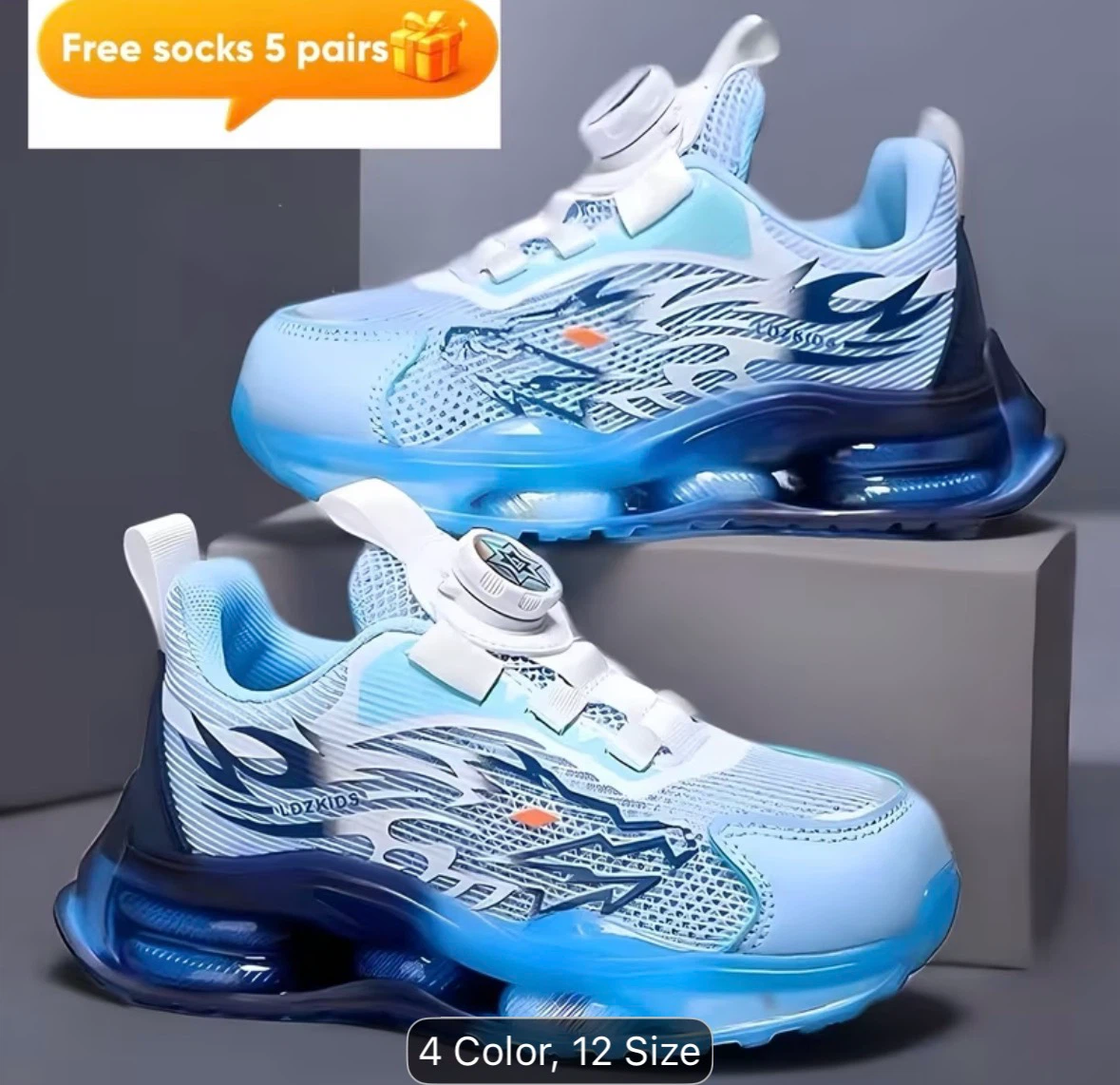 Kids Light-Up Roller Shoes with Free Socks - photo 5