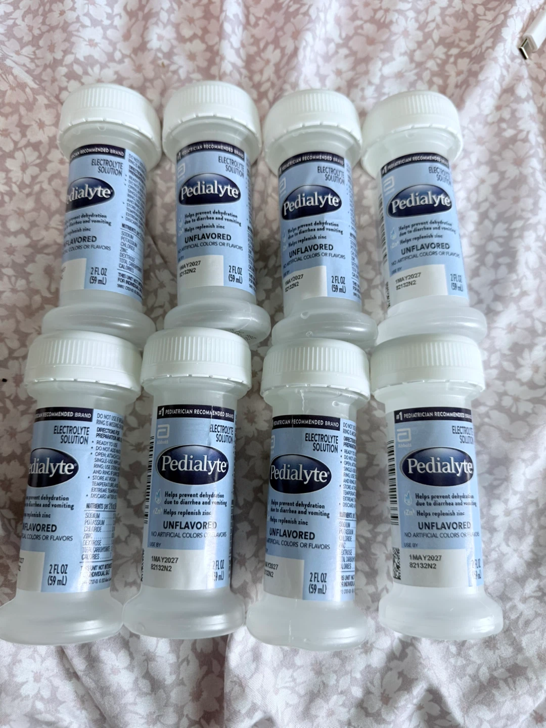 Pedialyte Electrolyte Solution, Unflavored - 8 x 2 fl oz - photo 2