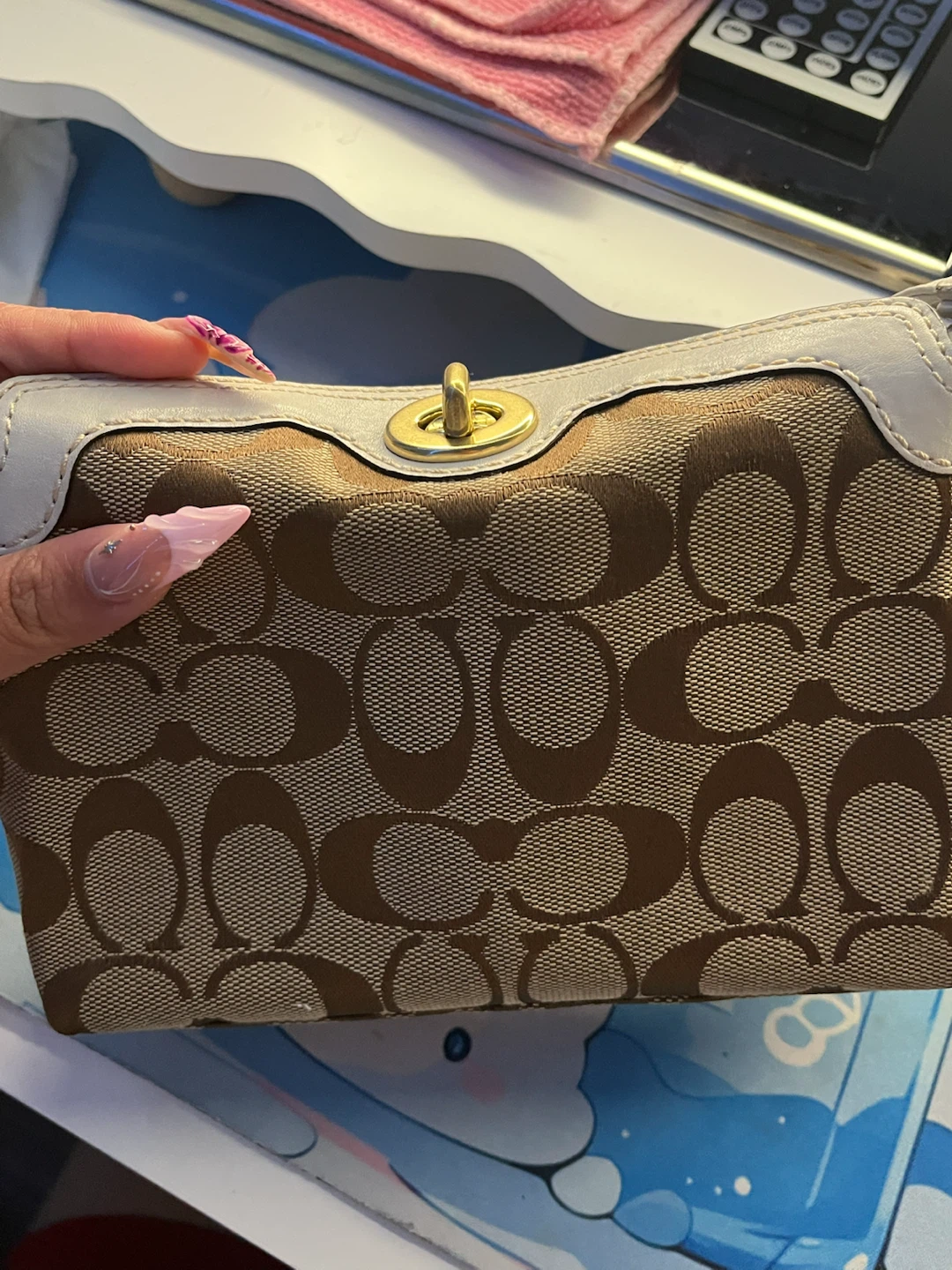 Coach Monogram mini turn lock bag - photo 3