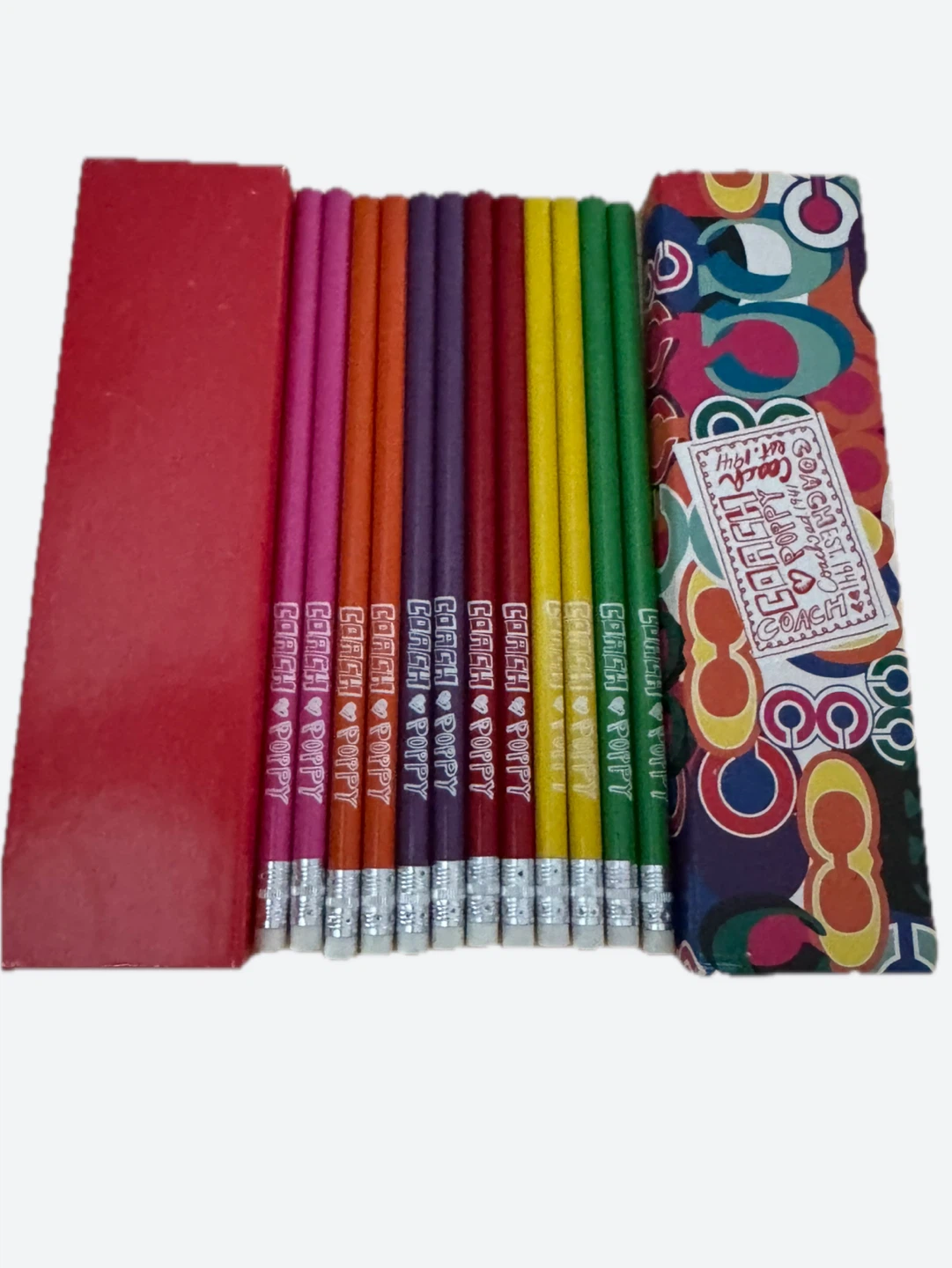 NEW with box Y2K Coach Poppy pencil set