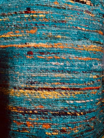 Blue Striped Woven Area Rug 3’ x 5’ - photo 2