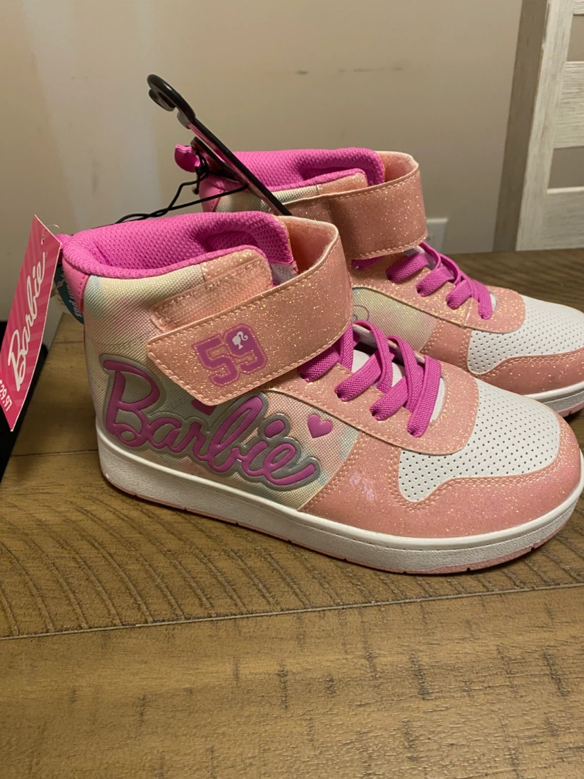 Barbie High-Top Sneakers - Pink Glitter