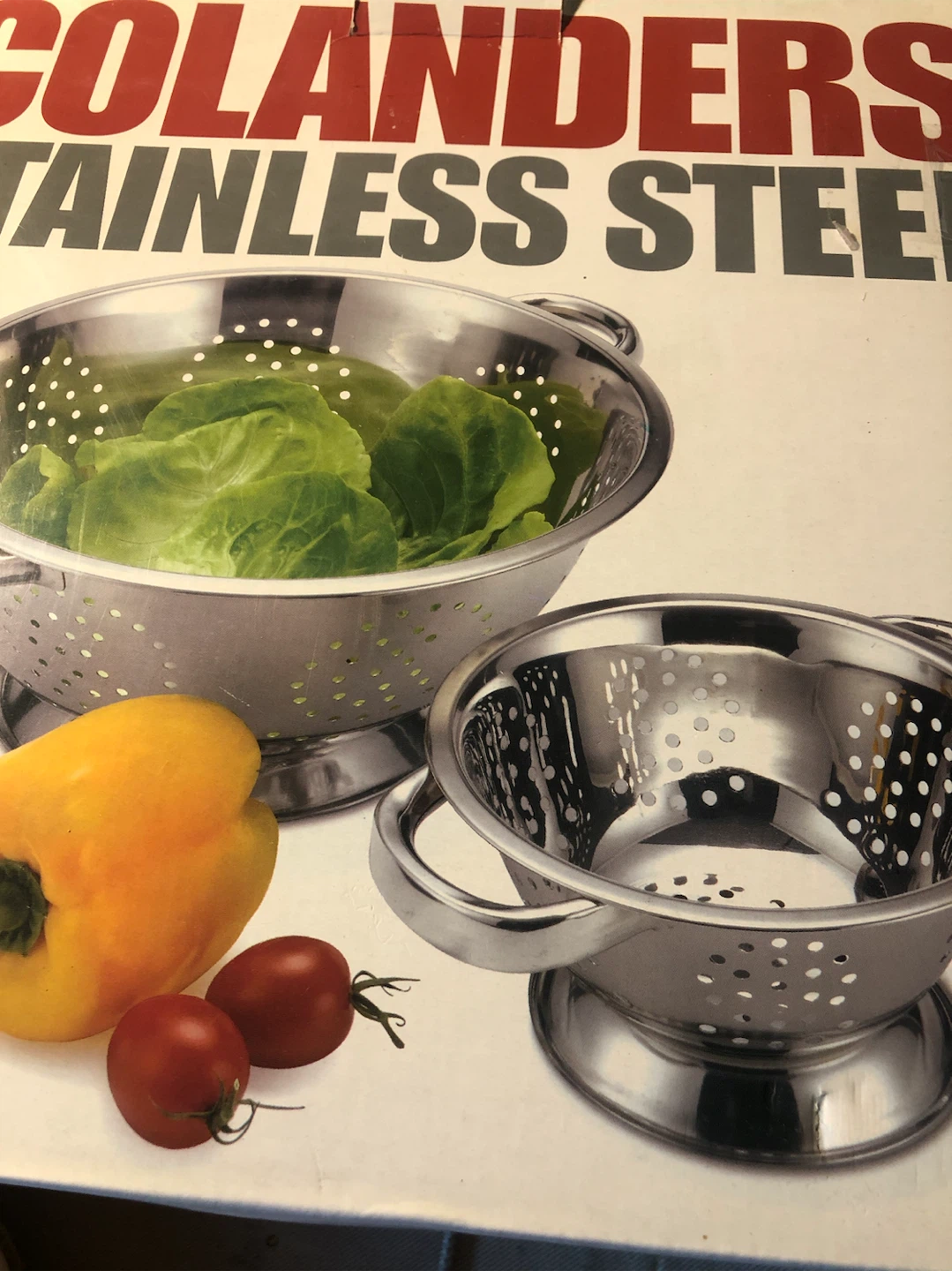 Stainless Steel Colander Set - 1 Qt. and 5 Qt.
