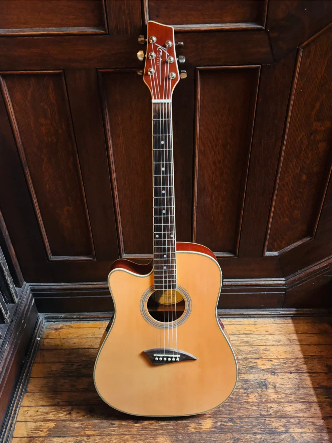 Kona Left-Handed Acoustic Electric Guitar