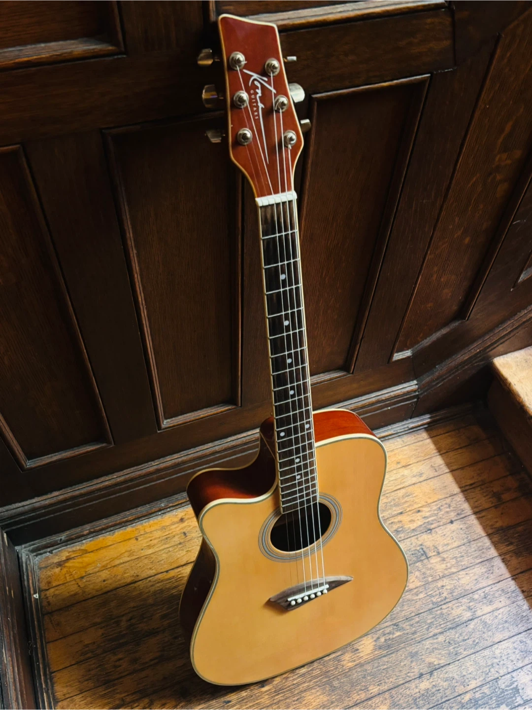 Kona Left-Handed Acoustic Electric Guitar - photo 2
