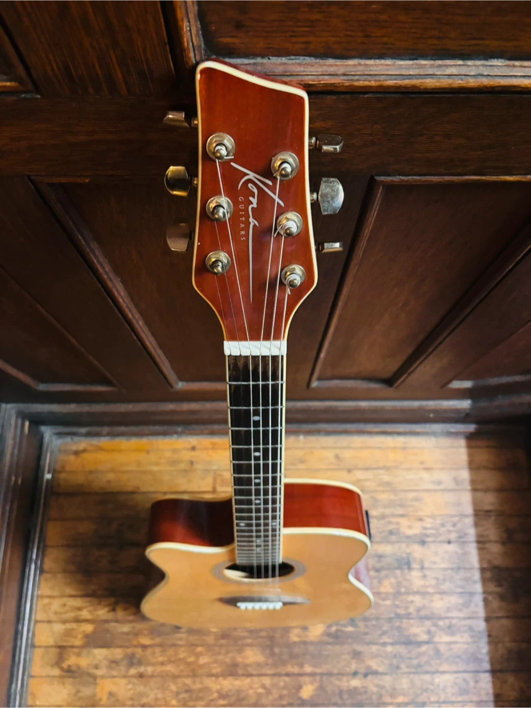 Kona Left-Handed Acoustic Electric Guitar - photo 5