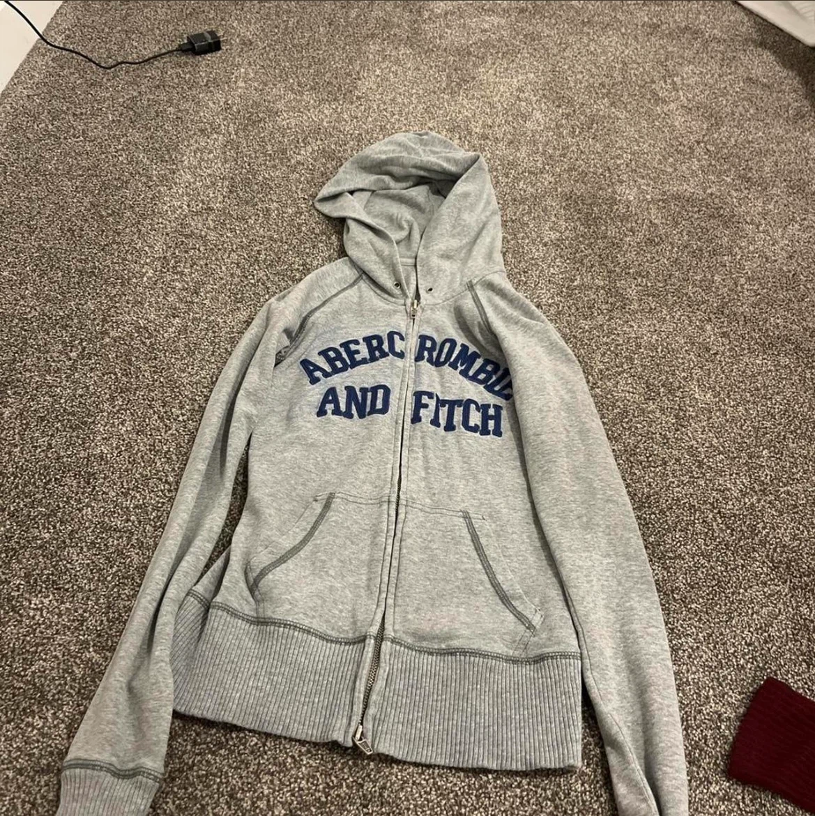 Abercrombie & Fitch Grey Full Zip Hoodie