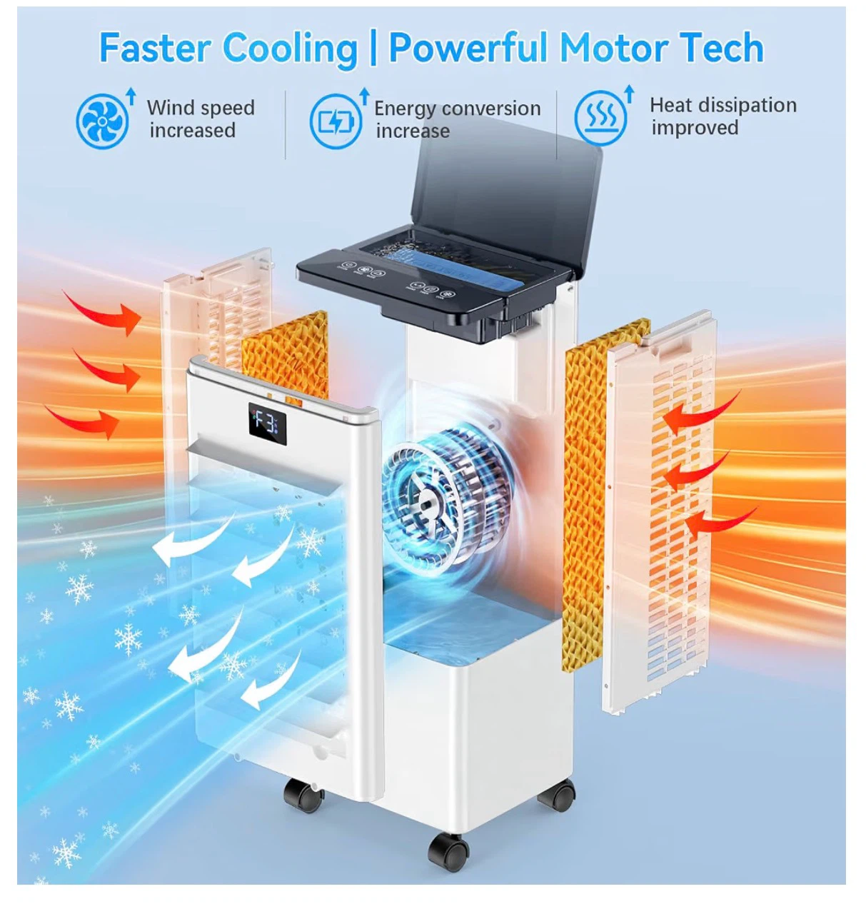 Portable Evaporative Air Cooler Fan Humidifier - photo 4