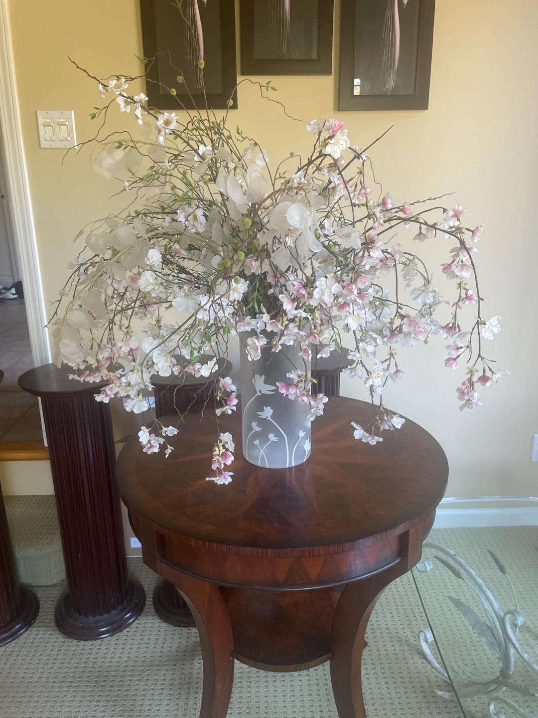 OBO artificial Cherry Blossom Floral Arrangement in Vase - photo 3