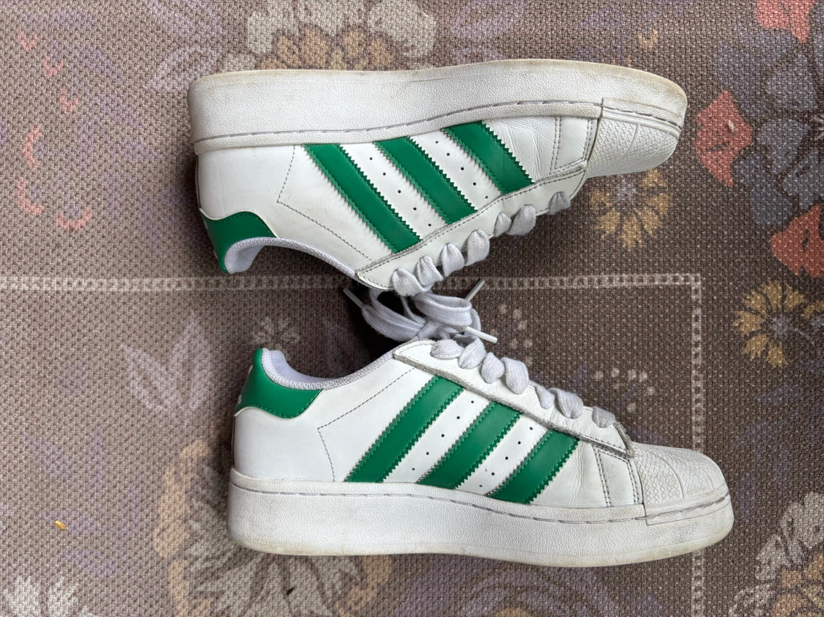 Adidas Superstars Green size 8.5 men’s - photo 5