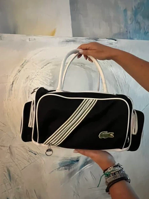 Lacoste Black and White Bag