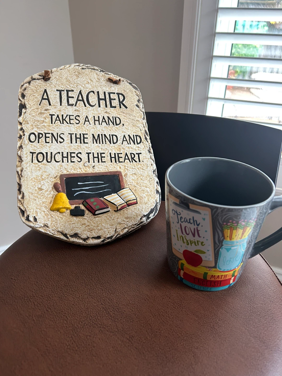 TEACHER PLAQUE & NEW LARGE MUG (READ LISTING)