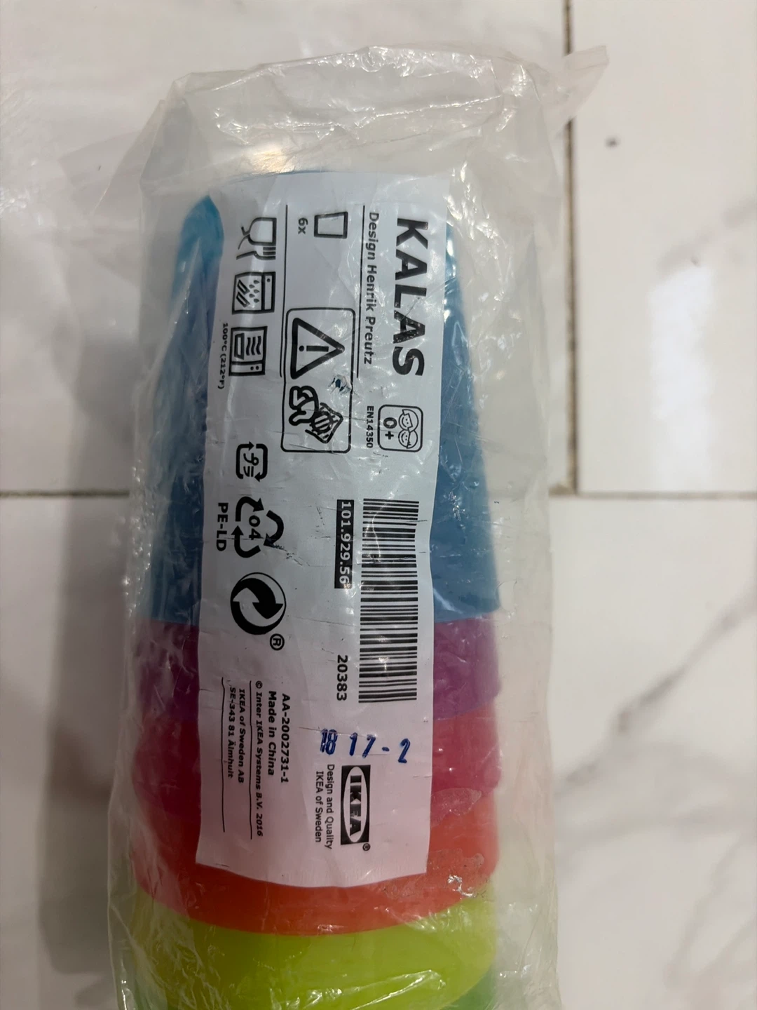 IKEA KALAS Stackable Plastic Cups (Set of 6) - photo 3