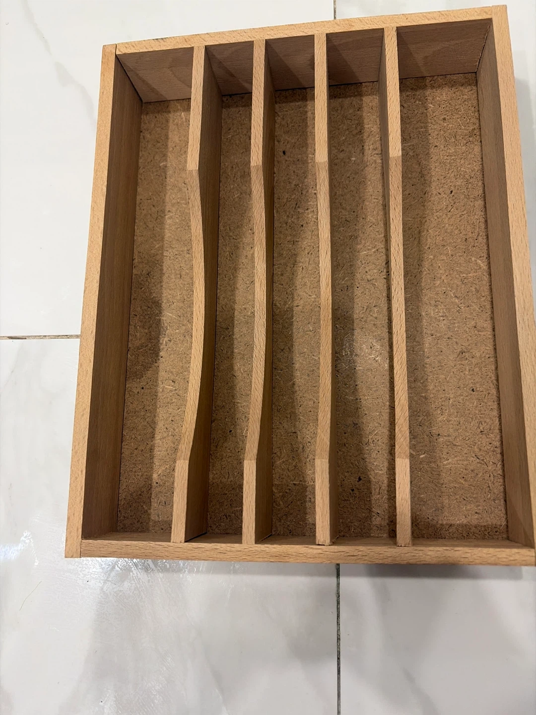 Wooden Cutlery Organizer Drawer Tray