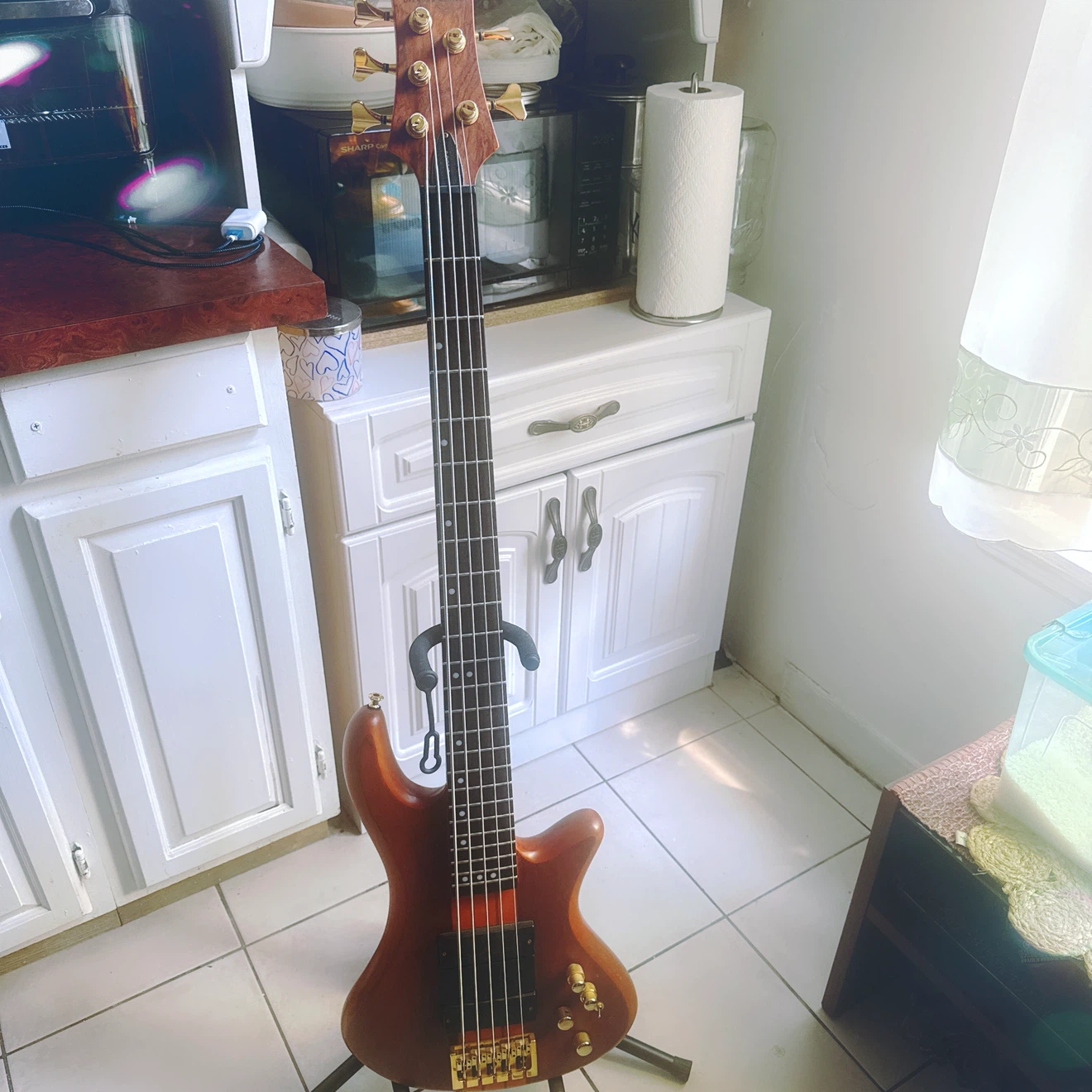 Schecter Diamond Series 5-String Bass Guitar.  Upgraded!