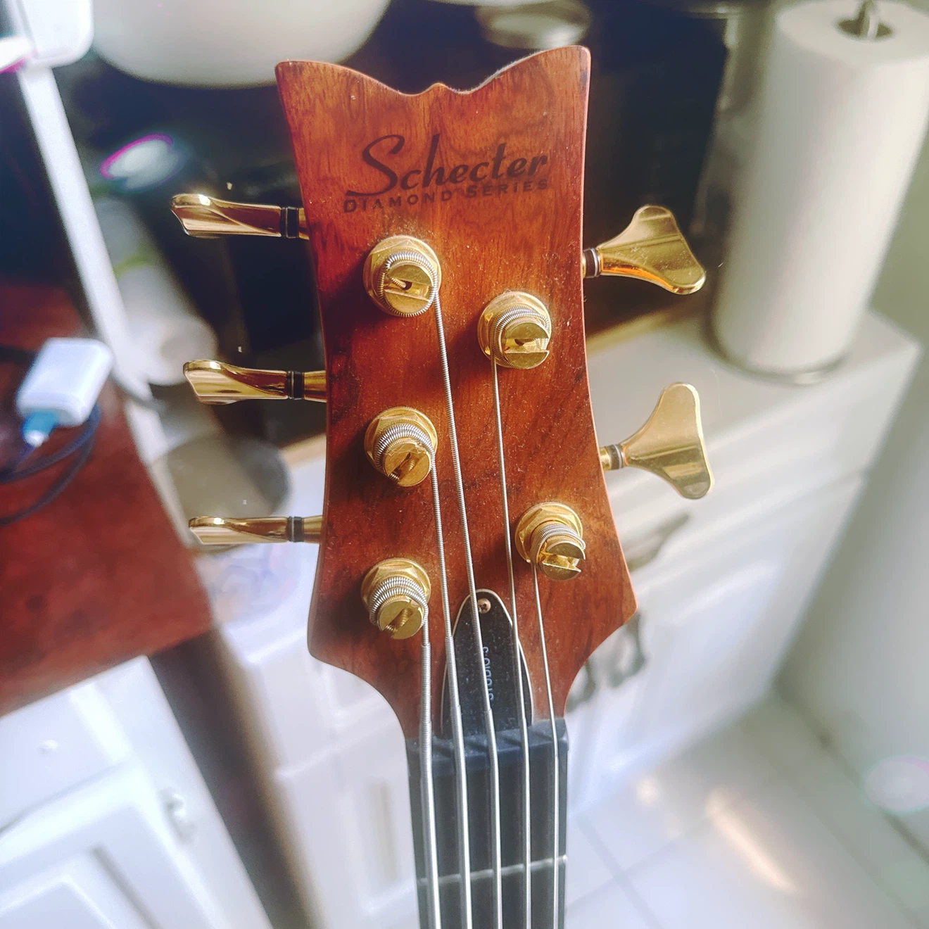 Schecter Diamond Series 5-String Bass Guitar.  Upgraded! - photo 2