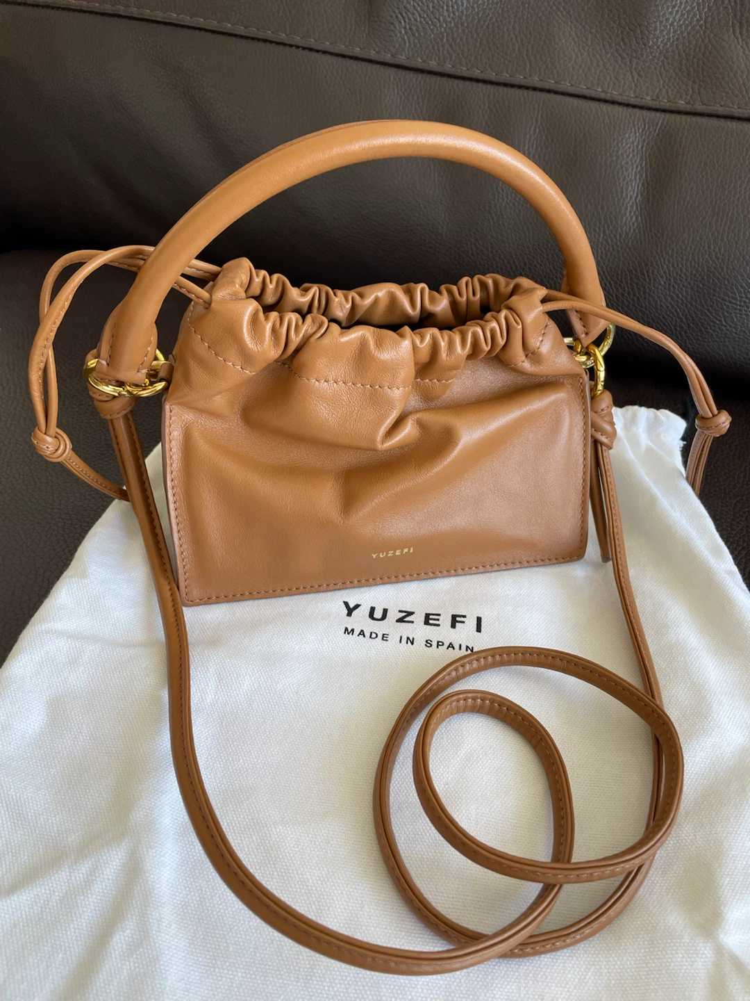 Yuzefi Leather Mini Bom Bag