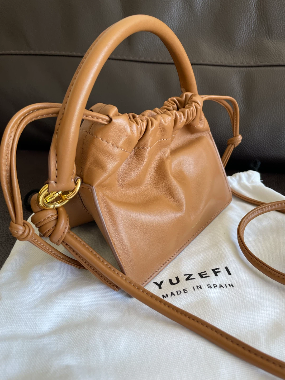 Yuzefi Leather Mini Bom Bag - photo 3