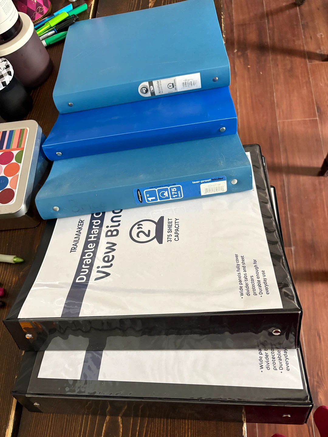 1 and 2 inch binders