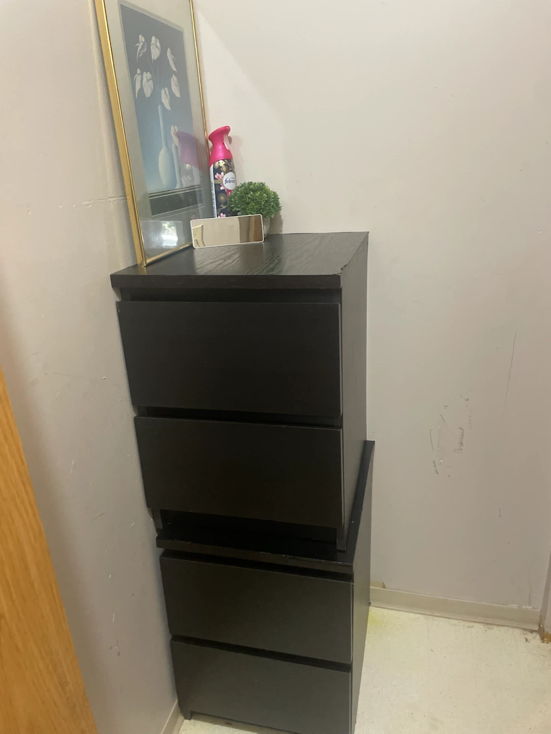 Black 4-Drawer Dresser