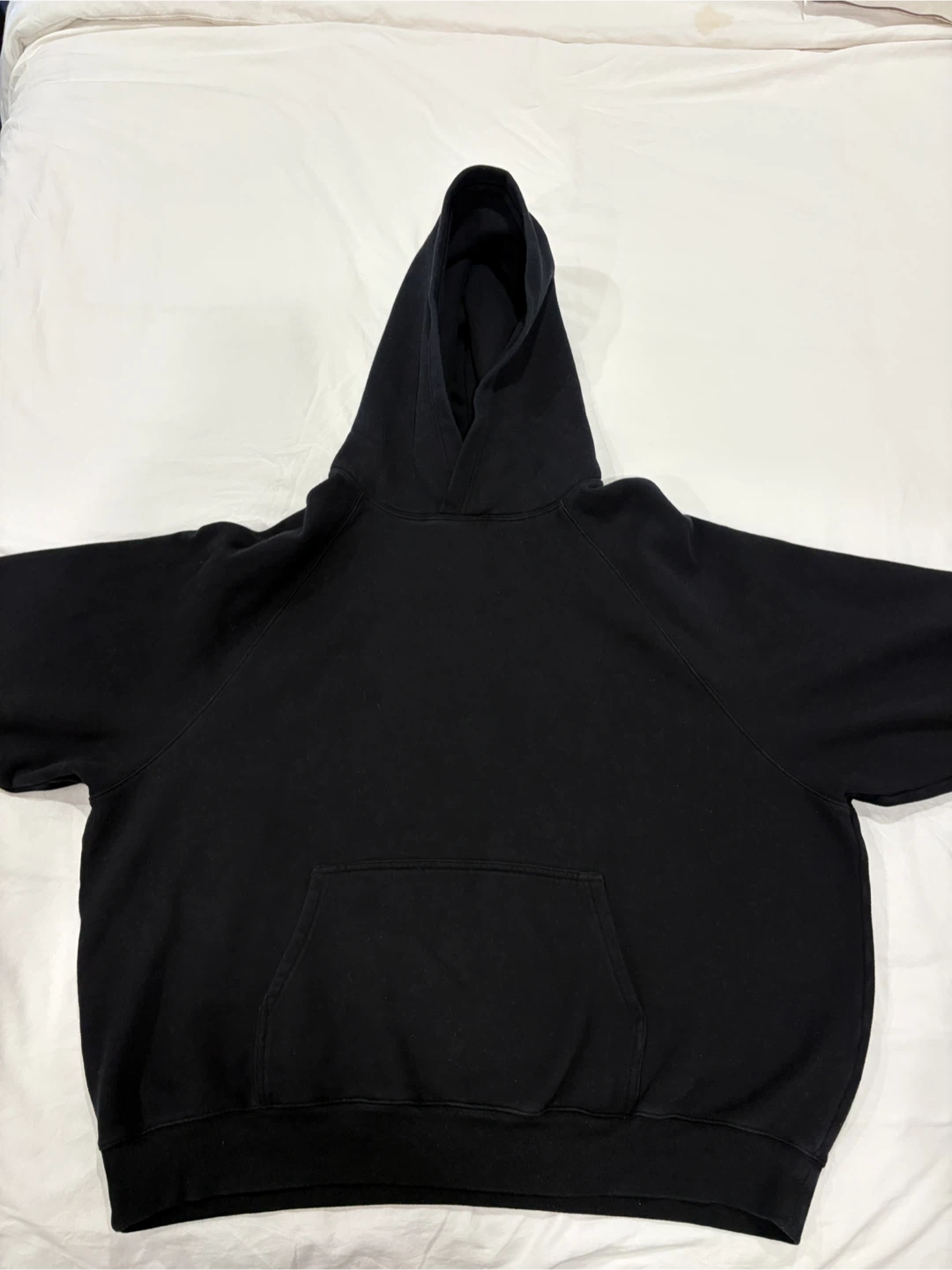 Aritzia Black Sweatfleece Mega Fit Hoodie