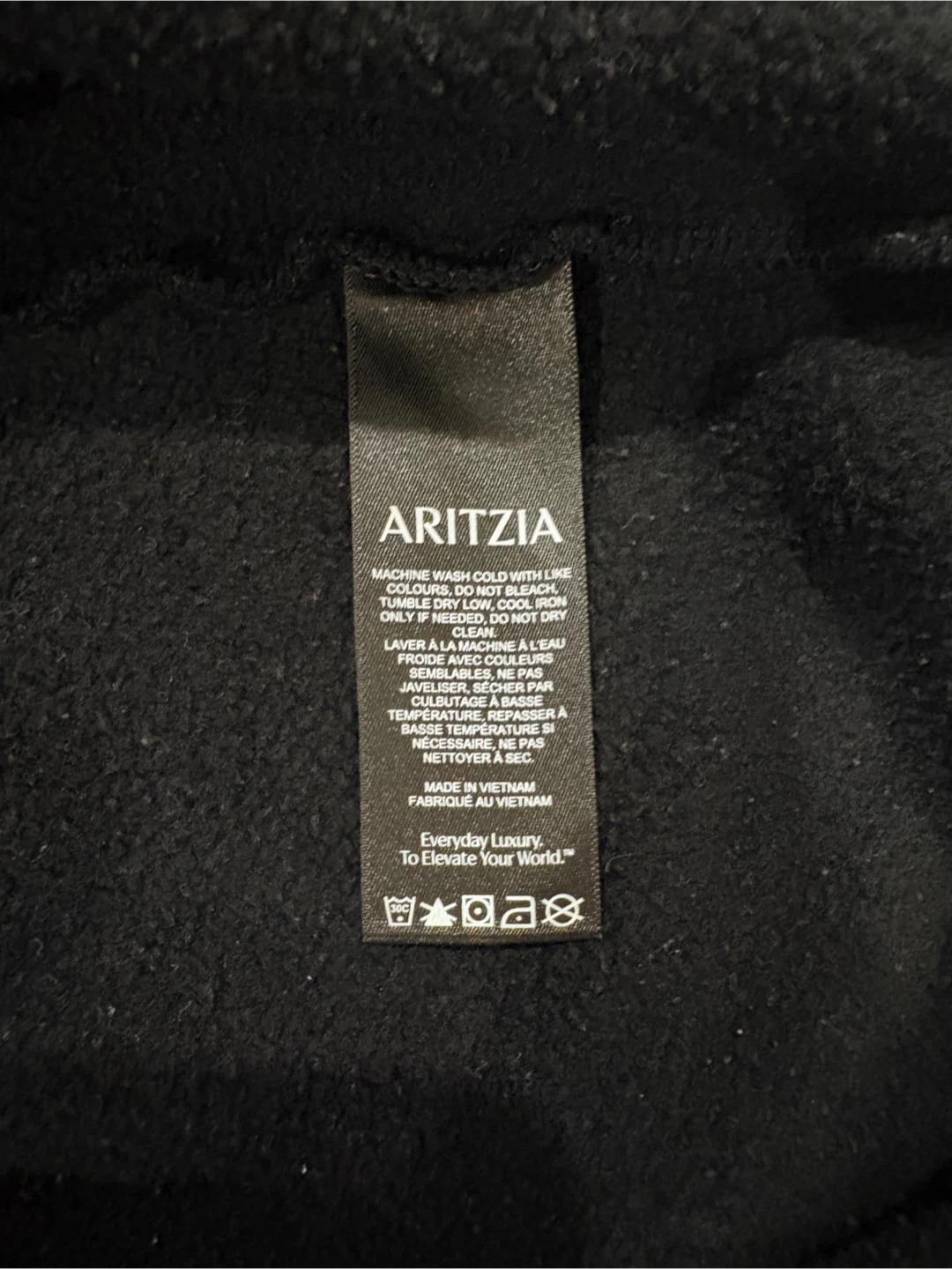Aritzia Black Sweatfleece Mega Fit Hoodie - photo 4