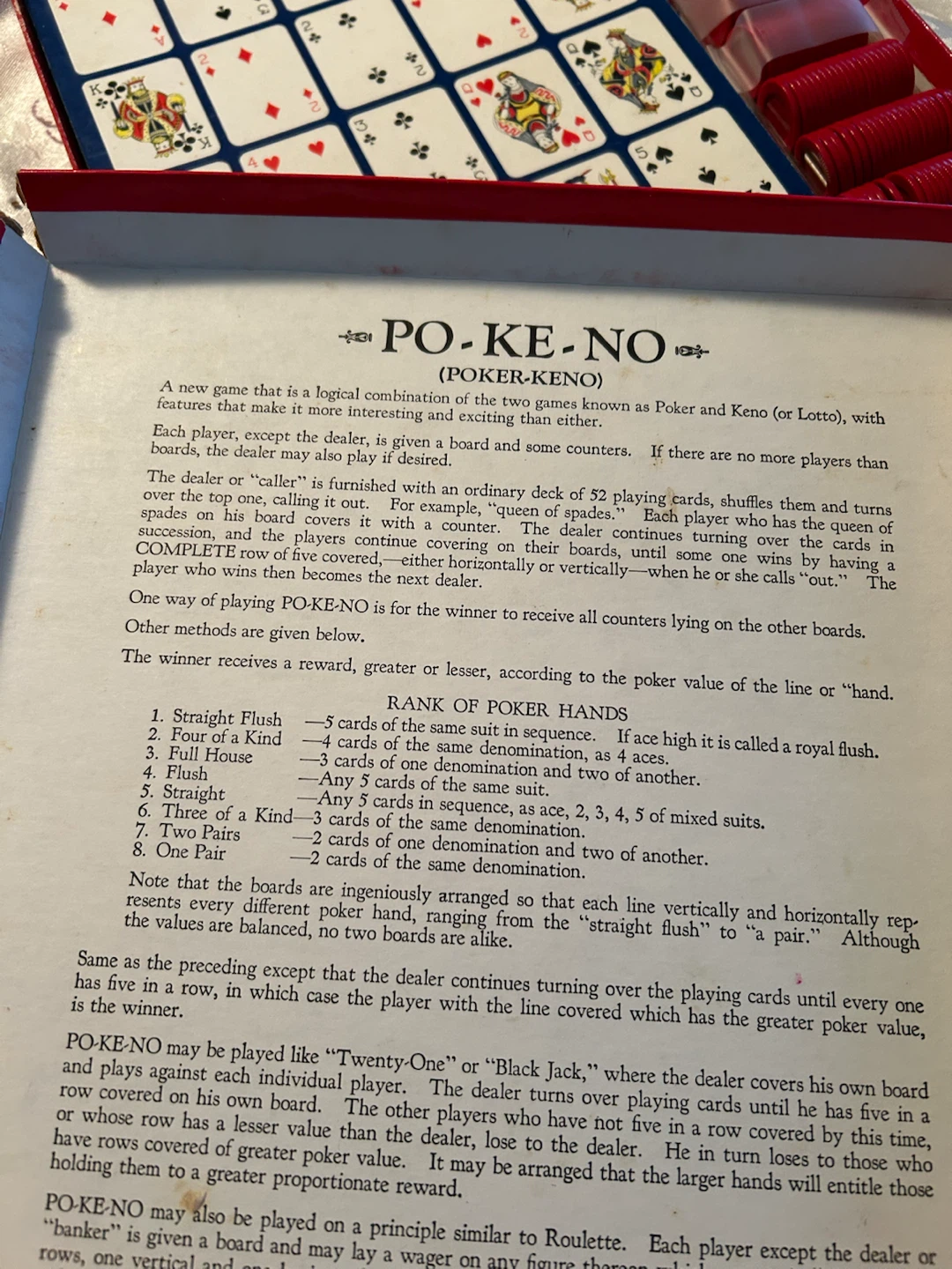 Po-Ke-No Poker Keno Board Game& Yahtze Set - photo 4