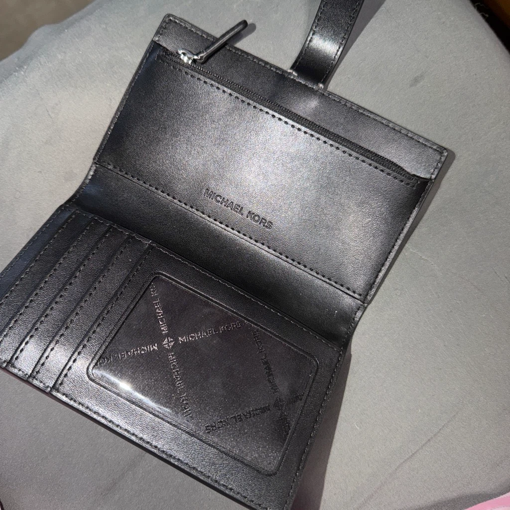 Michael Kors Black Saffiano Leather Card Holder Wallet - photo 5