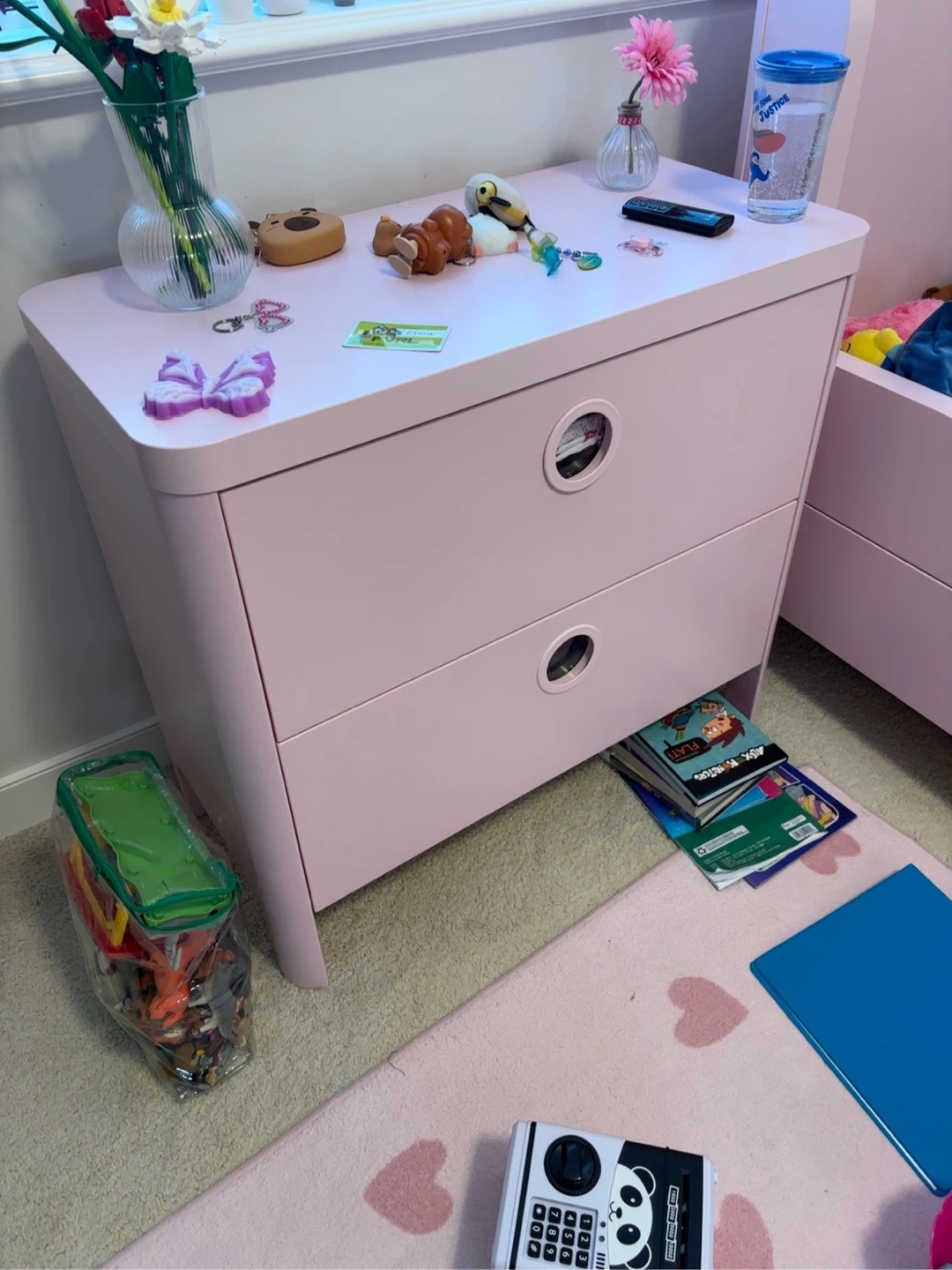 Pink twin  Bed with Tent Canopy and drawer - photo 4