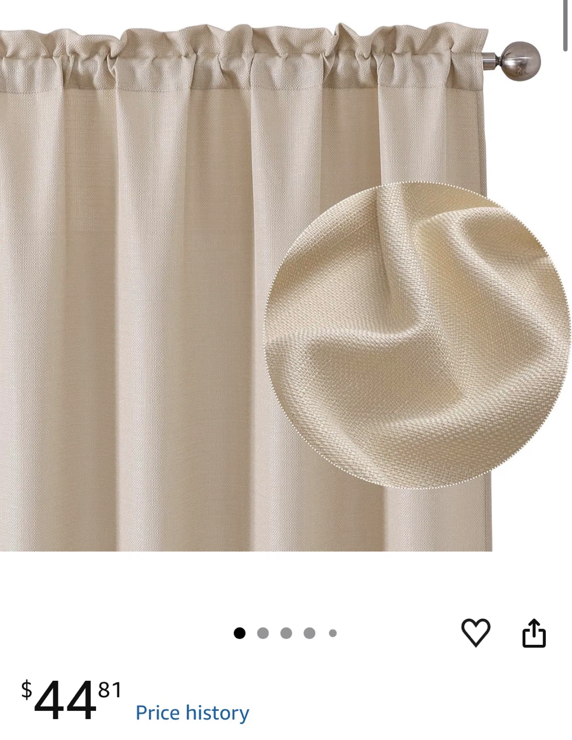 Chyhomenyc Linen Curtains 72 Inch