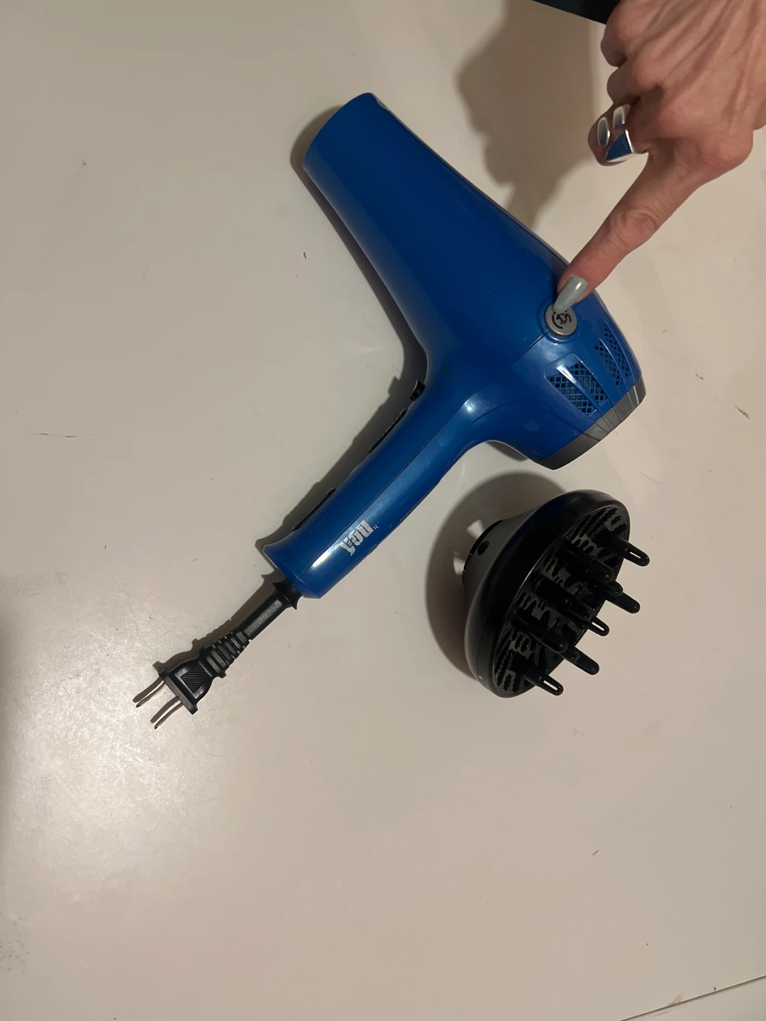 Conair Blue Hair Dryer with Diffuser - photo 2