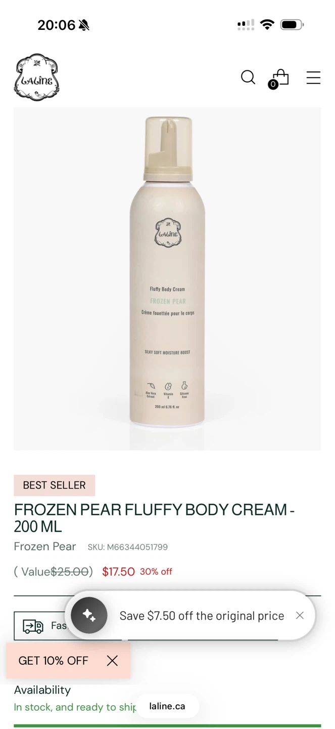 Laline Fluffy Body Soap - Frozen Pear - photo 2